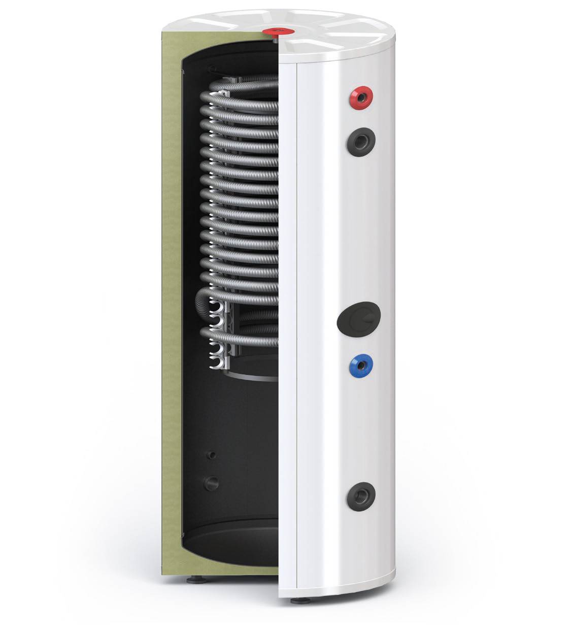 KTR4 PV-Heizstabregelung Komplettset mit 200L Hygienespeicher, 6×440W Modulen, 2 kW Heizstab