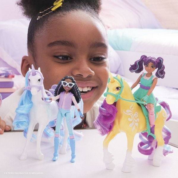 Spin Master - Unicorn Academy - Small Doll & Unicorn Ava & Leaf