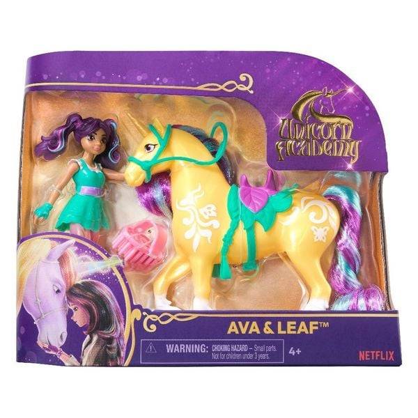 Spin Master - Unicorn Academy - Small Doll & Unicorn Ava & Leaf