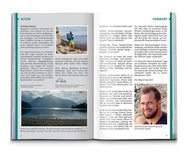 KOMPASS Wanderführer Gardasee, 70 Touren mit Extra-Tourenkarte