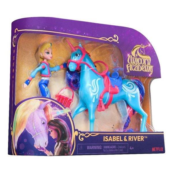 Spin Master - Unicorn Academy - Small Doll & Unicorn Isabel & River