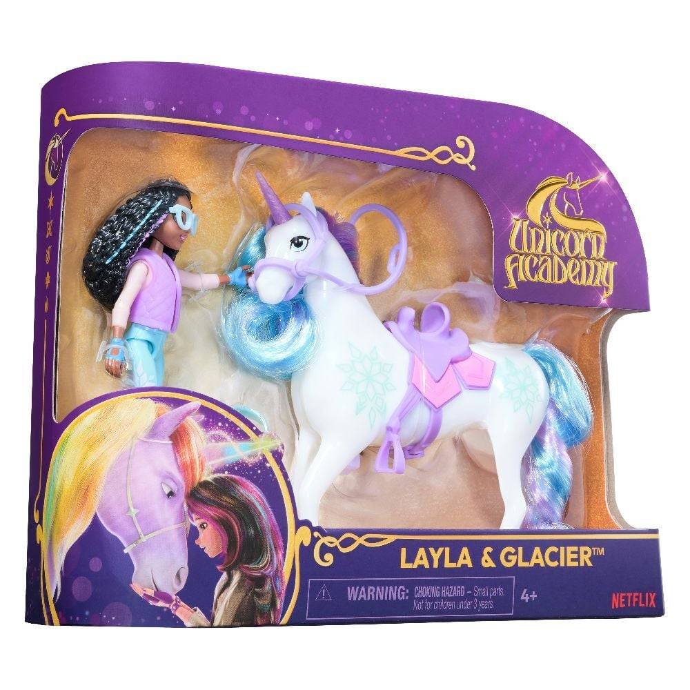 Spin Master - Unicorn Academy - Small Doll & Unicorn Lyla & Glacier