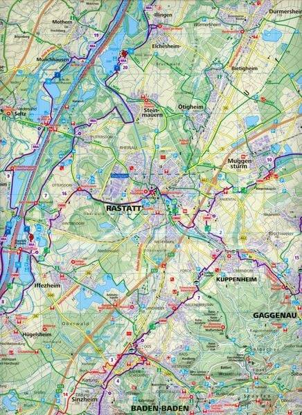 KOMPASS Fahrradkarte 3094 Nordschwarzwald - Karlsruhe - Pforzheim 1:70.000