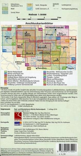 Rad- und Wanderkarte Müritz-Nationalpark 1:50.000