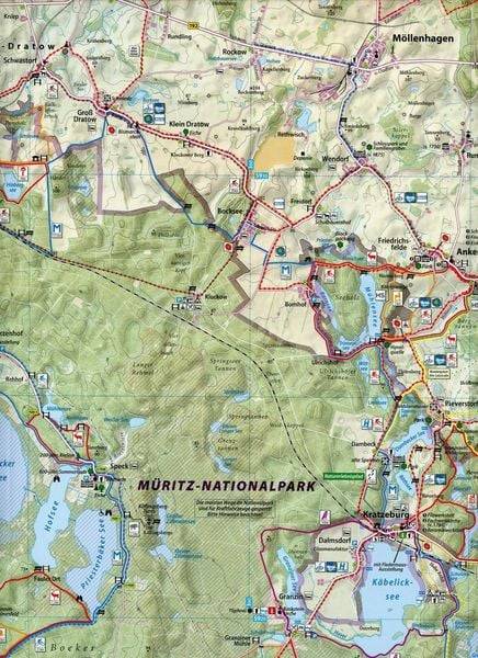 Rad- und Wanderkarte Müritz-Nationalpark 1:50.000