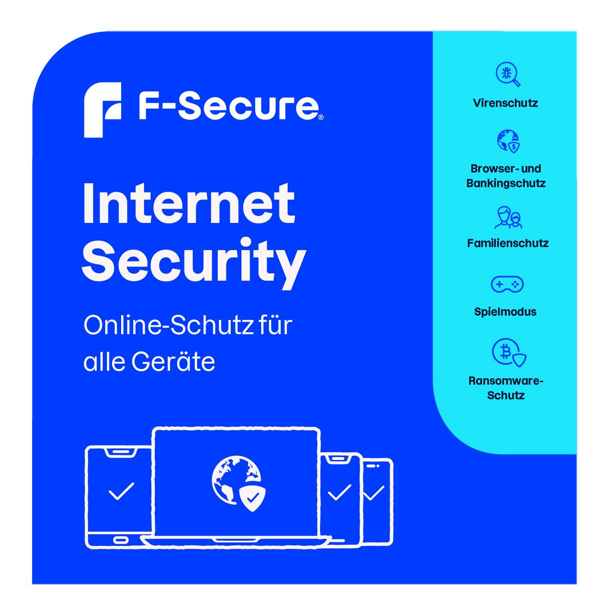 F-Secure Internet Security - Abonnement-Lizenz (1 Jahr)