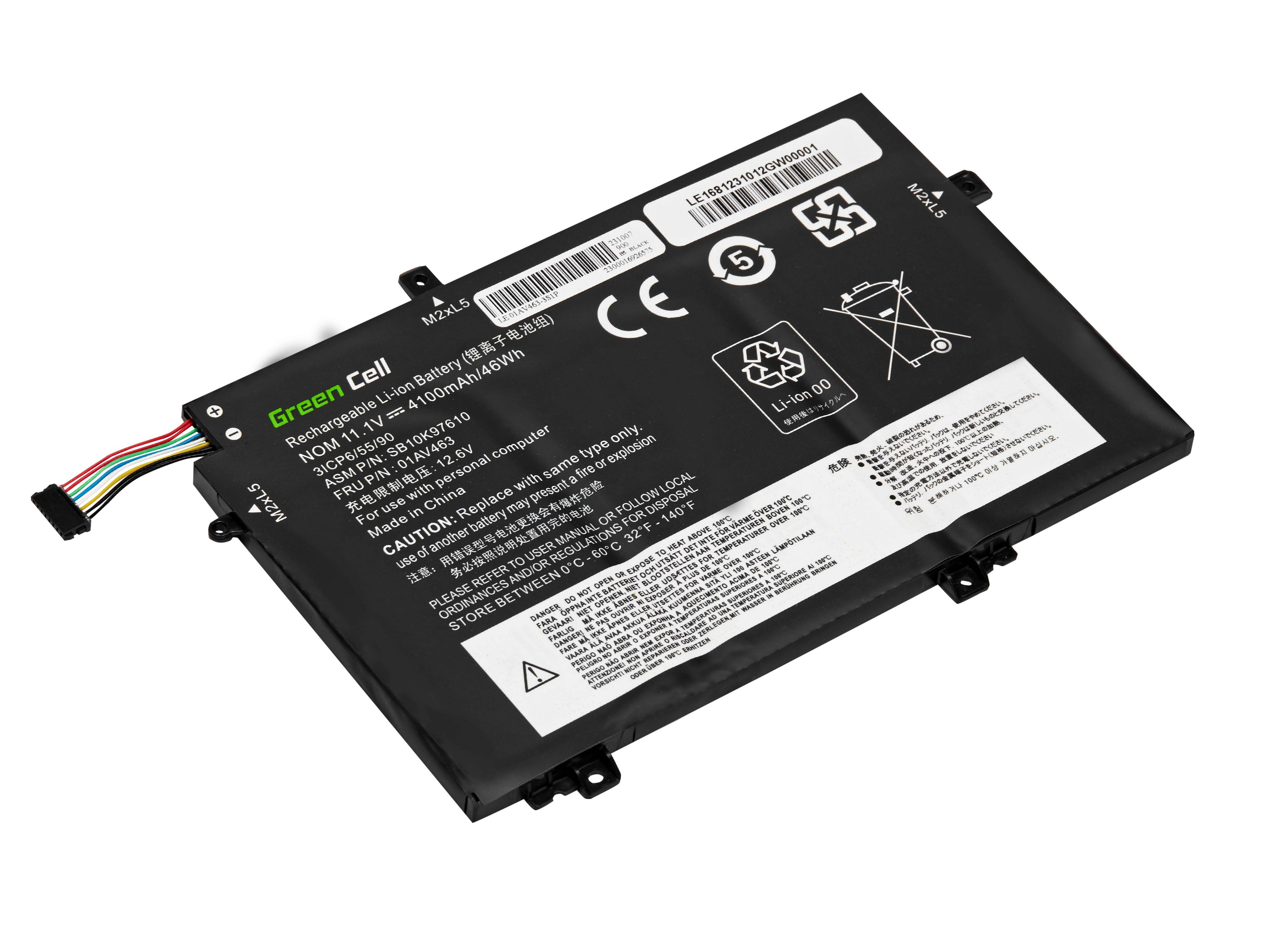 Laptop-Akku für Lenovo ThinkPad L480 L490 L580 Gen 1 Gen 2 - 4100mAh