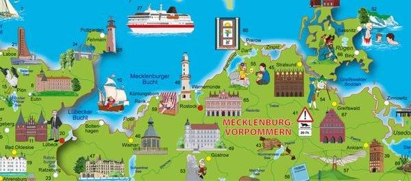 Illustrierte Deutschlandkarte