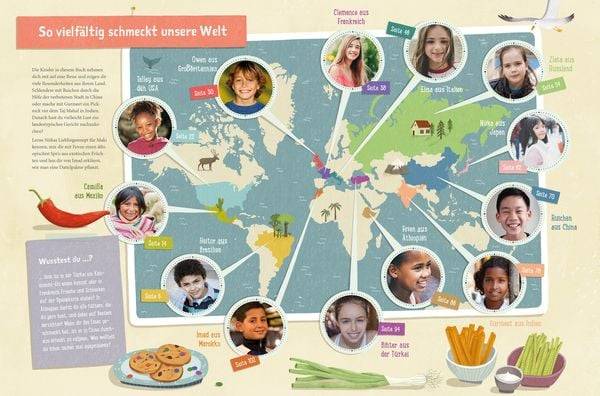 Die Welt schmecken und entdecken – eine kulinarische Weltreise für Kinder von 6 - 11 Jahren