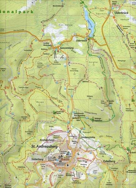 Der Oberharz Wander- und Fahrradkarte 1 : 30 000