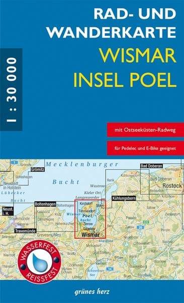 Rad- und Wanderkarte Wismar, Insel Poel