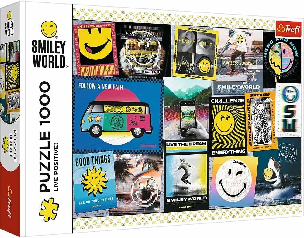 TREFL Puzzle Smiley: Ein besserer Tag mit Smiley 1000 Teile