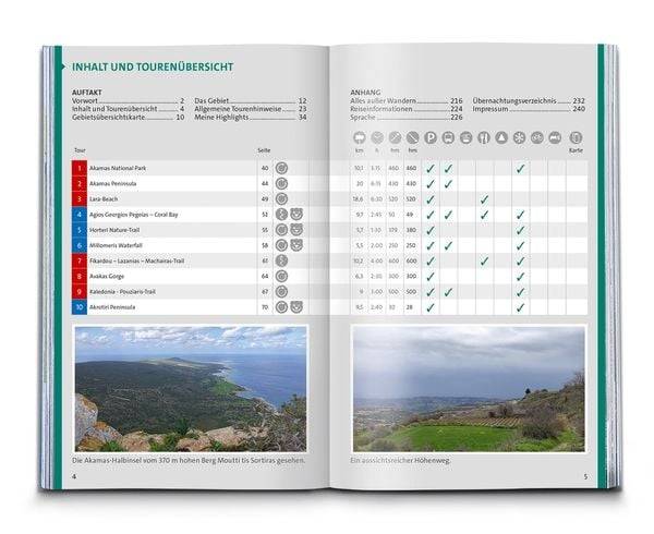 KOMPASS Wanderführer Zypern, 55 Touren mit Extra-Tourenkarte