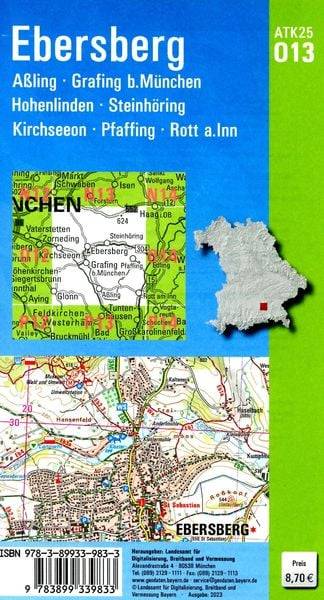 ATK25-O13 Ebersberg (Amtliche Topographische Karte 1:25000)
