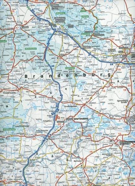 ADAC Bundesländerkarte Deutschland 09 Sachsen 1:250.000