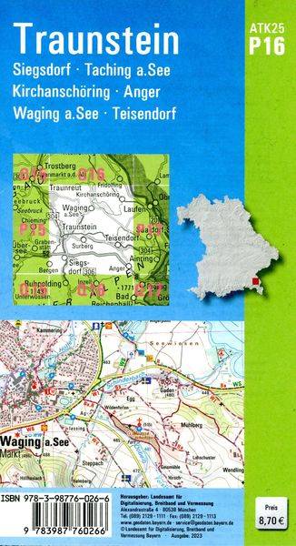 ATK25-P16 Traunstein (Amtliche Topographische Karte 1:25000)