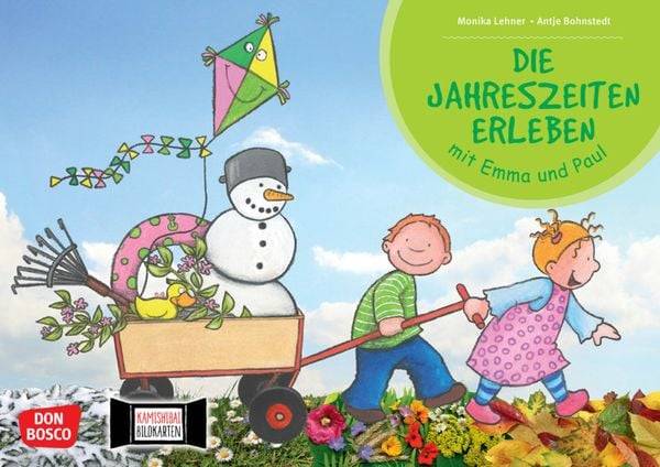 Die Jahreszeiten erleben mit Emma und Paul. Kamishibai Bildkartenset.