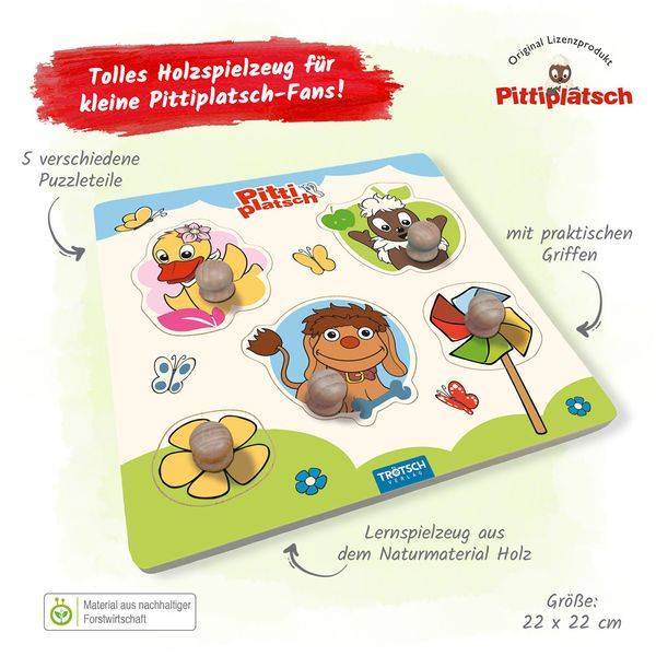 Trötsch Pittiplatsch Holzlegespiel