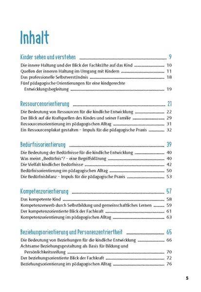 Ich sehe dich und verstehe, was du brauchst. Fünf pädagogische Grundorientierungen zur Entwicklungsbegleitung