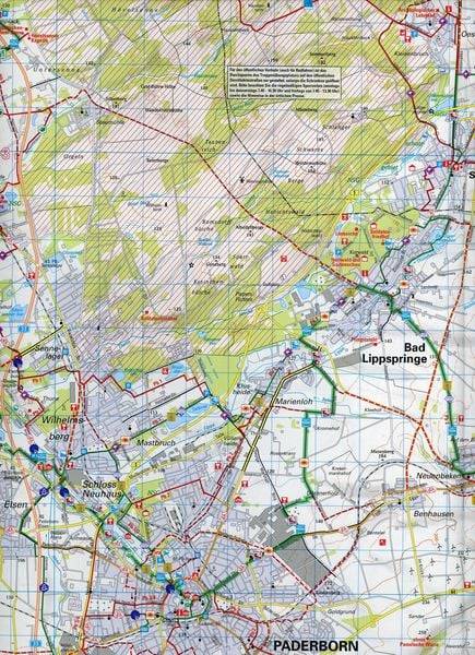 Radwanderkarte BVA Die schönsten Radtouren im Paderborner Land 1:50.000, reiß- und wetterfest, GPS-Tracks Download