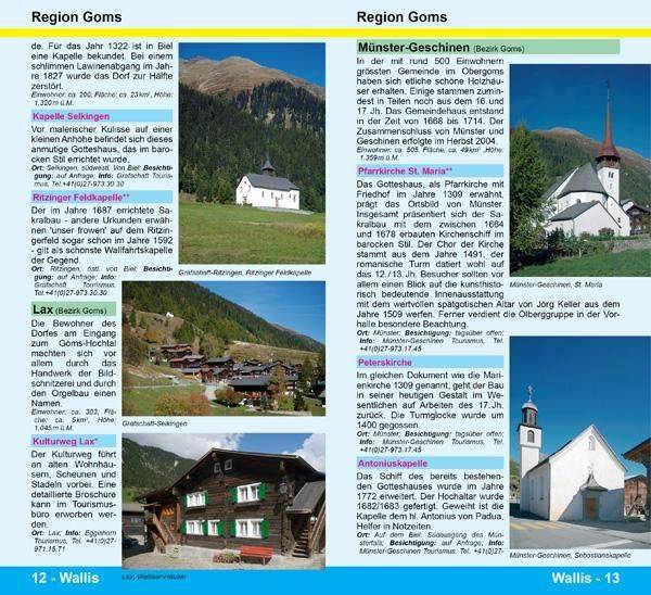 Wallis Reiseführer - Sehenswertes im Wallis