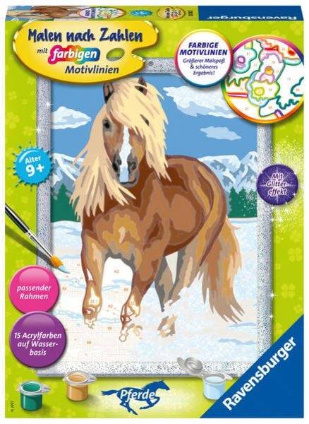 Ravensburger - Malen nach Zahlen - Haflinger im Schnee