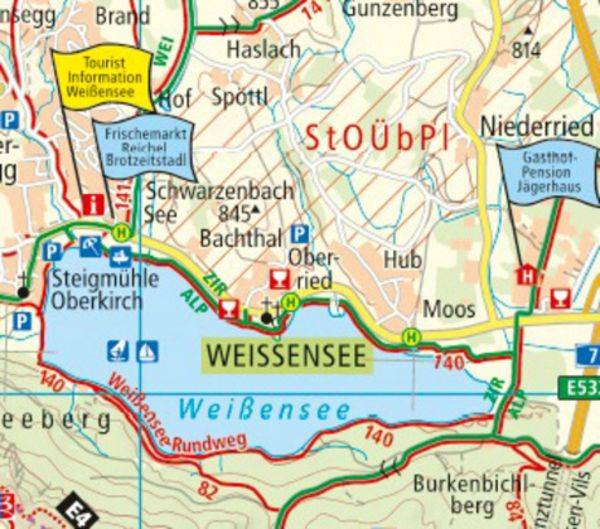 Füssen und Umgebung mit Tannheimer Tal 1:50 000