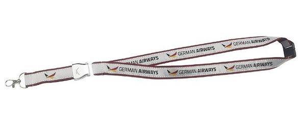 GERMAN AIRWAYS Schlüsselband mit Mini-Seatbelt-Schnalle