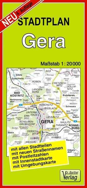 Stadtplan Gera 1 : 20 000
