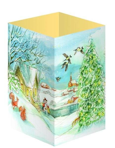 Winterzauber überall. Ein Windlicht-Adventskalender mit 24 Türchen