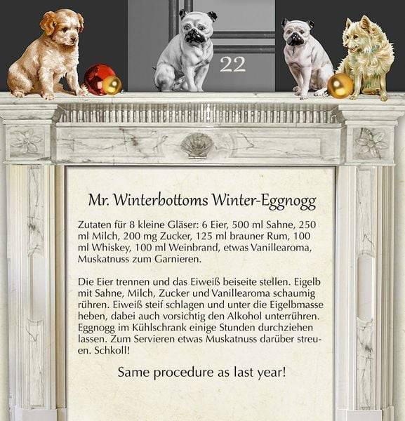 Zettelkalender - Christmas Dinner for One