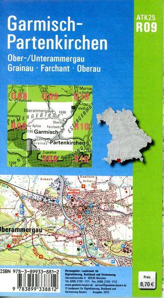 ATK25-R09 Garmisch-Partenkirchen (Amtliche Topographische Karte 1:25000)