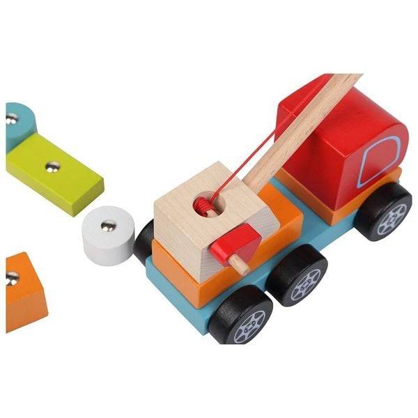 Kranwagen mit Magnet, 11 Teile