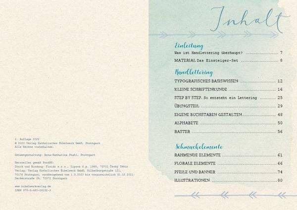 Handlettering u. Schmuckelemente