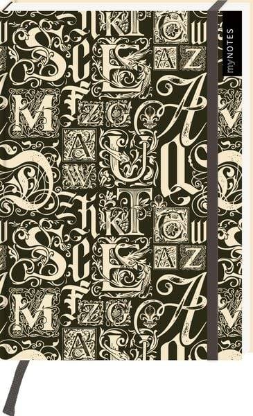 MyNOTES Notizbuch A5: Dark Academia Library