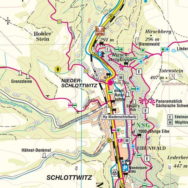 Müglitztal. Liebstadt und Umgebung 1:20 000