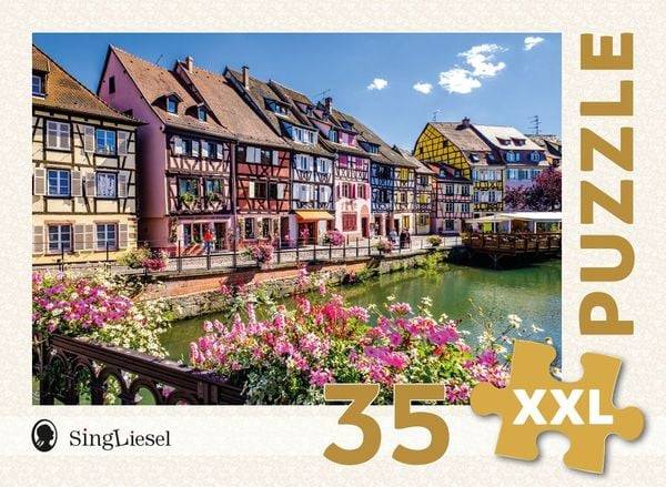 Das SingLiesel-Puzzle für Menschen mit Demenz: Colmar Altstadt