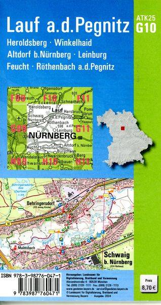 ATK25-G10 Lauf a.d.Pegnitz (Amtliche Topographische Karte 1:25000)