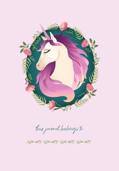 I Wish I Was a Unicorn Embroidered Journal