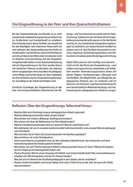Eingewöhnung in der Peer
