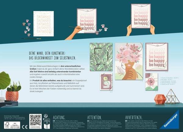 Ravensburger Malen nach Zahlen 20233 – Be Happy – ab 12 Jahren