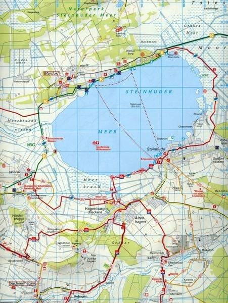 Radwanderkarte BVA Radwandern im Schaumburger Land / Bückeburg 1:50.000