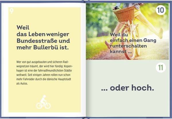 100 Gründe, warum Fahrradfahrer glücklicher sind