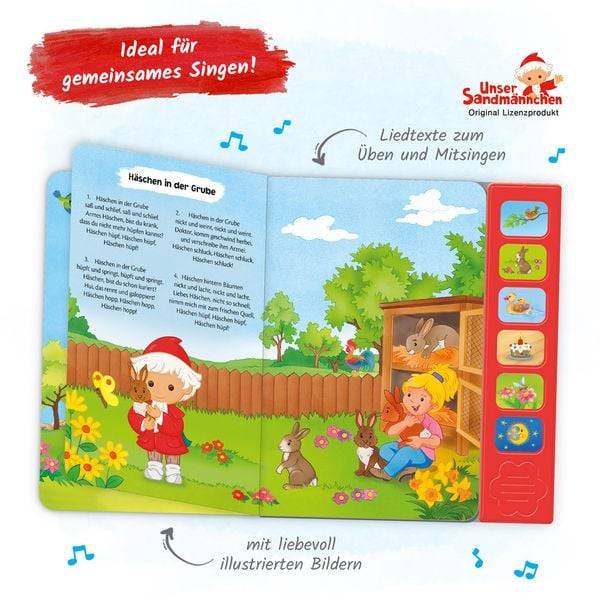Trötsch Unser Sandmännchen Soundbuch Erste Kinderlieder