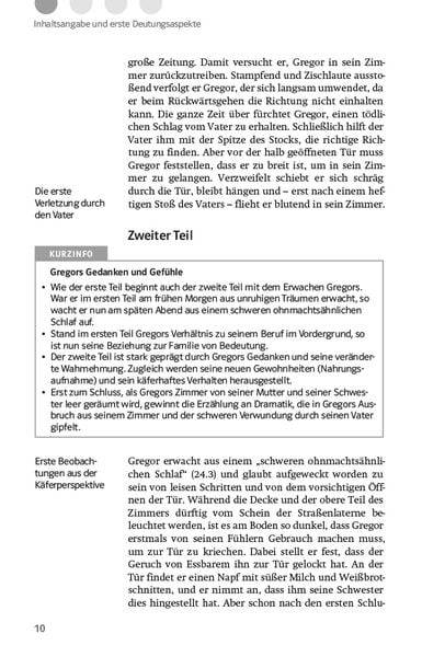 Lektürehilfen Franz Kafka, 'Die Verwandlung'. Interpretationshilfe für Oberstufe und Abitur