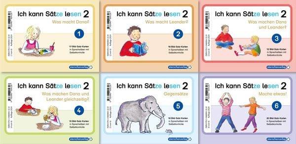 Ich kann Sätze lesen Teil 2 in Silbenschreibweise mit Dana und Leander