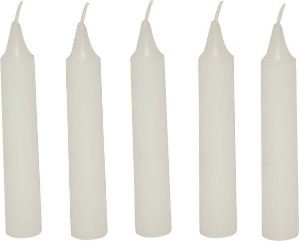 Small foot 4429 - Kerzen, weiß, 36 Stück, ca. 6,5 x 1 cm