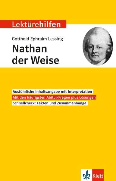 Lektürehilfen Gotthold Ephraim Lessing 'Nathan der Weise'