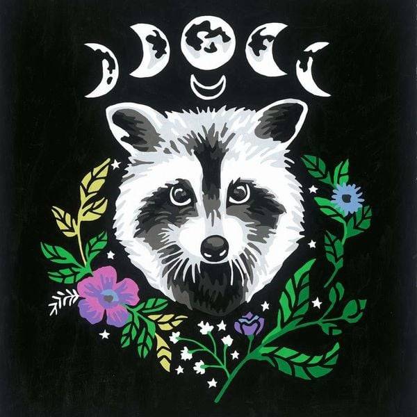 Ravensburger - Malen nach Zahlen - CreArt - Pixie Cold: Racoon