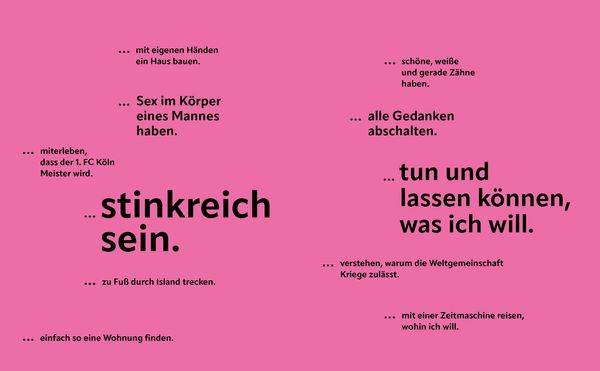 Einmal im Leben ...